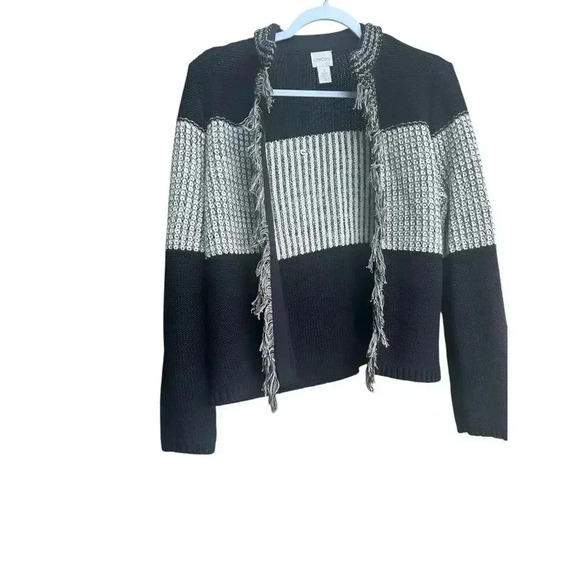 Chico’s Women Blocked Pattern Arlene Cardigan. Size: 1 (S). - Picture 4 of 10